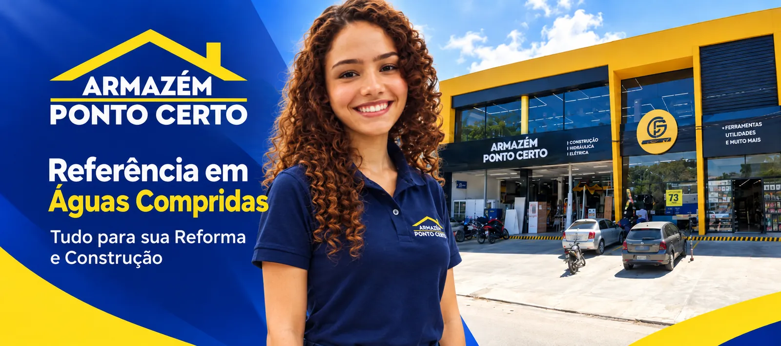 Armazém Ponto Certo, referência em Águas Compridas, Olinda: tudo para sua reforma e construção